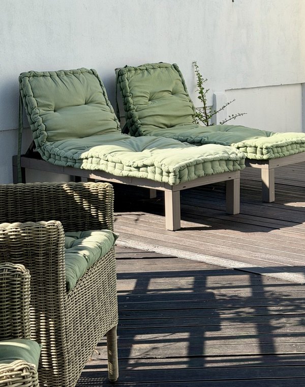 Loungers on the pool deck