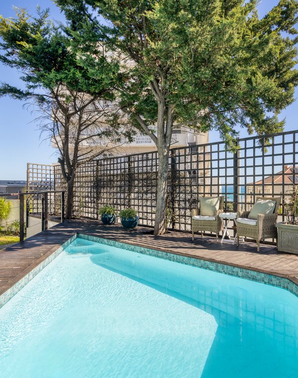 The pool and deck