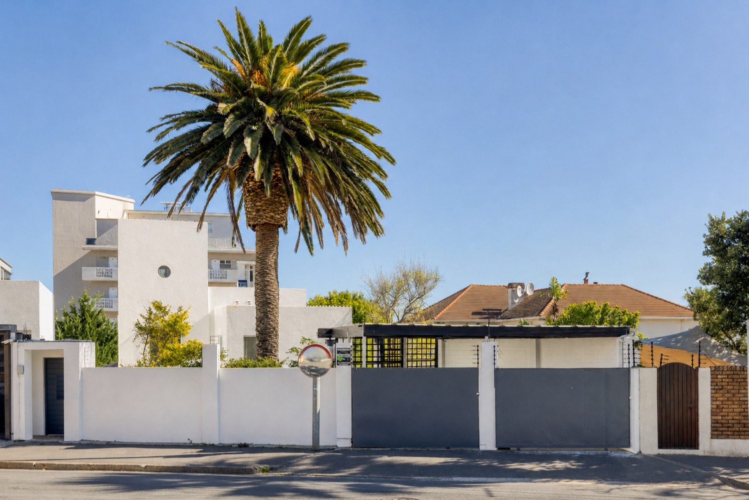 The palm at the entrance